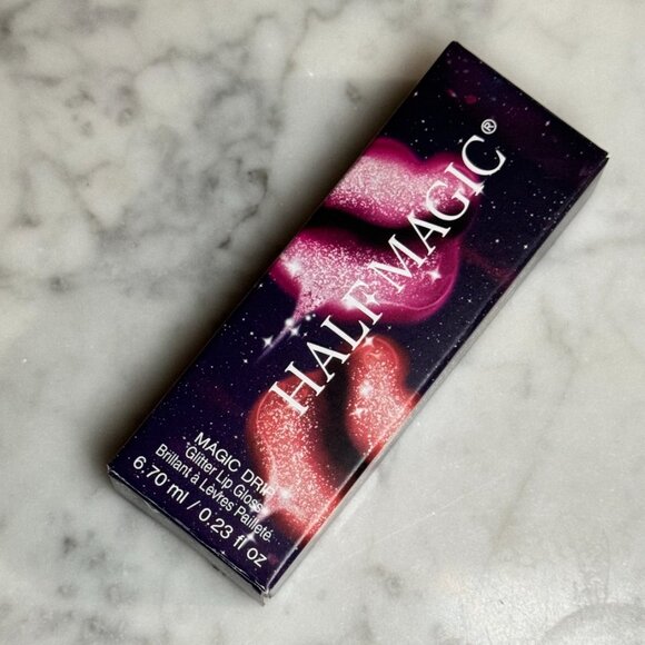 HALF MAGIC Magic Drip Glitter Lip Gloss | No Fux Fuchsia | NEW MAKEUP - Picture 4 of 6